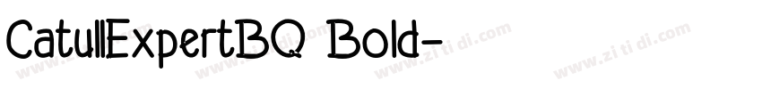 CatullExpertBQ Bold字体转换